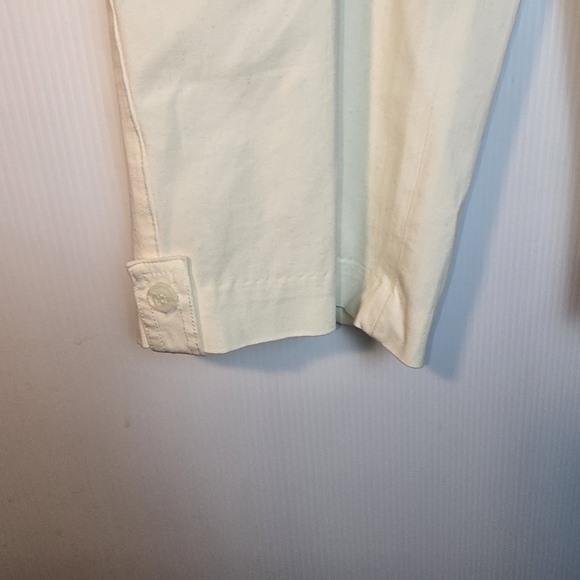 NWT Coldwater Creek White Capri Pants Cotton/Spandex Back Pockets Size 12 - Picture 8 of 13